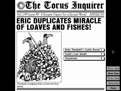 
											The newspaper: your most faithful companion throughout the game!