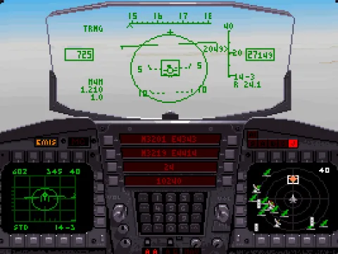 
											Cockpit view ... target locked