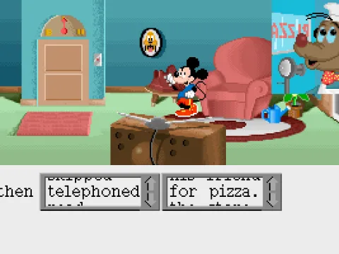 
											Ordering a pizza.