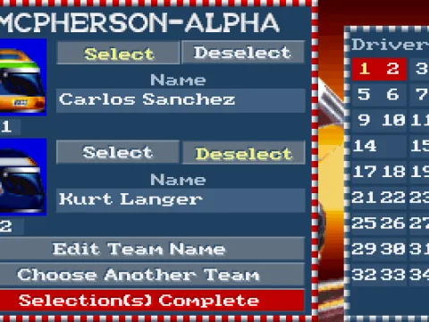 
											Select Your Driver