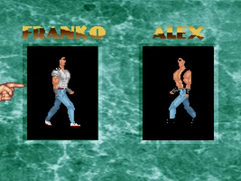 
											You can play as Franko or Alex.