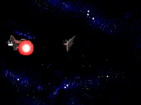 
											The protagonist's ship is hit...