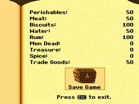 
											Game stats & save
