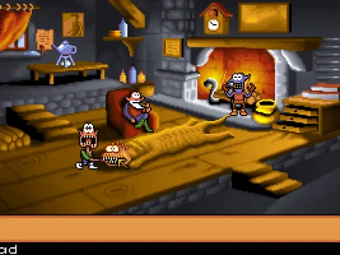 
											The Wizards House: The game lives mainly from simple slapstick gags. Dont rush to conclusions, though. Some of them are hilarious!