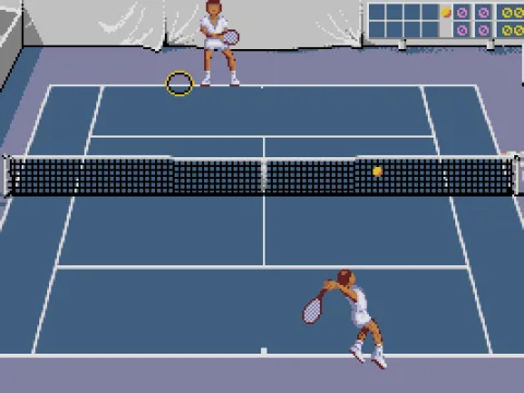 
											Swinging the racket