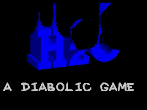 
											Title screen ( a falling stream builds the logo )