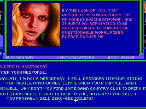 
											Dialogues have a certain classic adventure flavor, and are often humorous