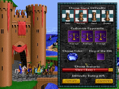 
											Scenario selection