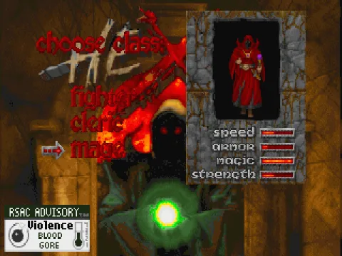 
											Character selection: The Mage.
