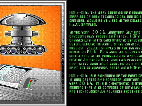 
											Story shows the Hopy-ONE ready for the action...