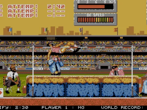 
											High Jump. Essentially the same as long jump.