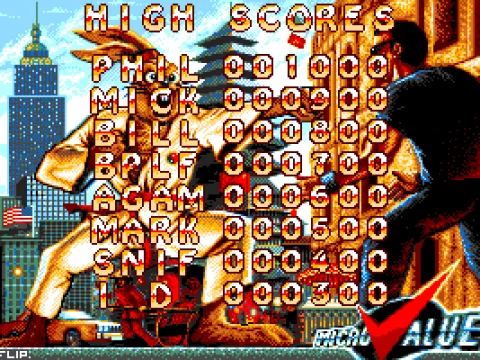 
											High-Scores Table (VGA)