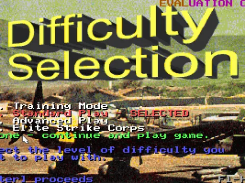 
											Difficulty selection menu