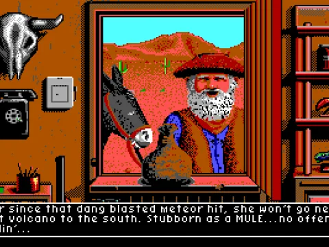 
											Chatting with the Ol' Prospector