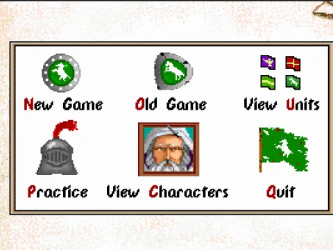 
											Main menu.