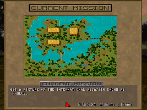 
											Mission briefing and map.
