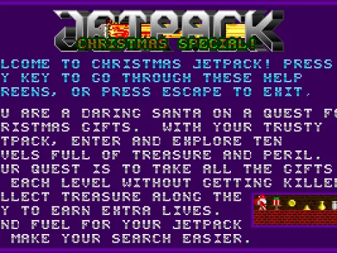 
											This is the game's title screen. It displays as soon as the game loads