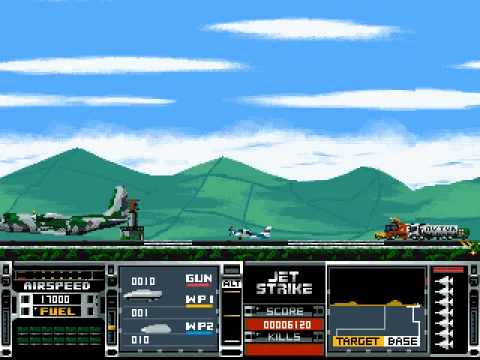 
											The airstrip on a training mission.