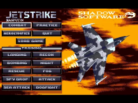 
											The title screen.