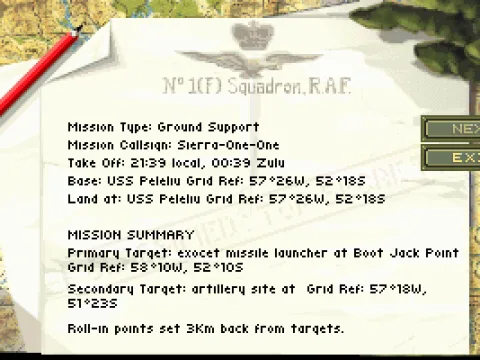 
											Mission briefing
