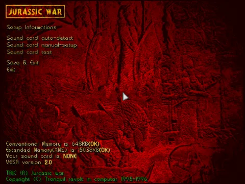 
											Game setup