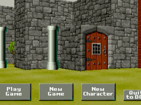 
											Main menu screen