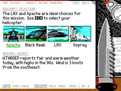 
											Aircraft Selection