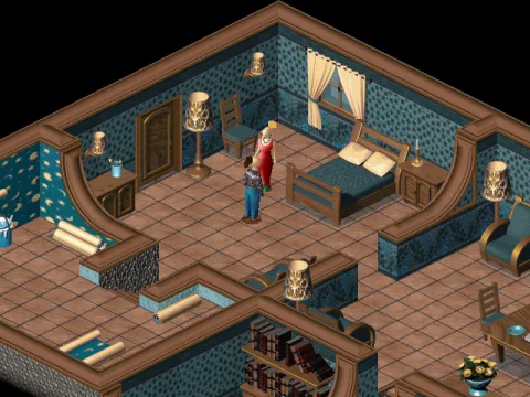 
											Starting the game in Twinsen's house