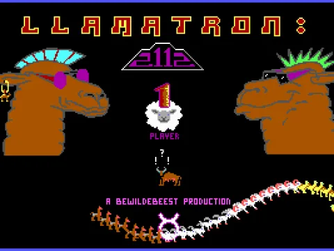 
											Title screen and menu (EGA)