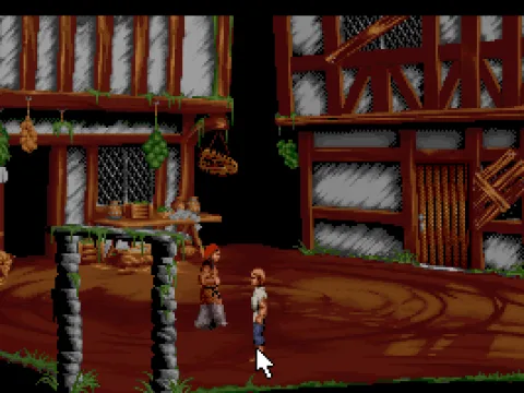 
											Walking in the town of Turnvale (After you managed to escape from the prison...)