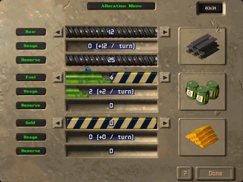 
											Allocation Menu