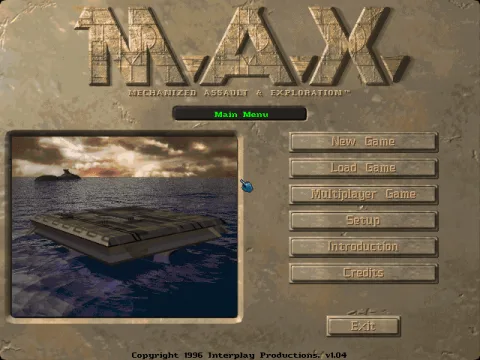 
											Menu Screen