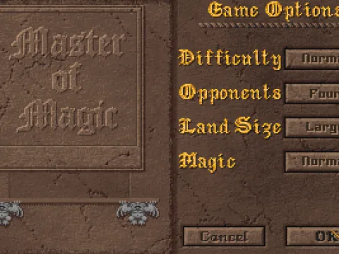 
											Game option menu