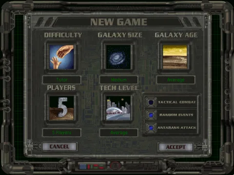 
											New game options