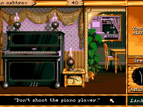 
											The saloon during daytime