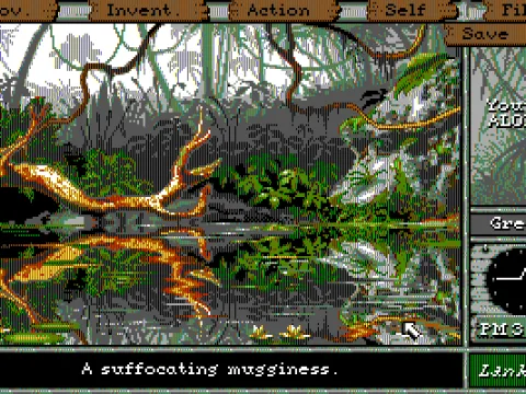 
											The swamp - EGA version looks good too.