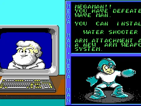 
											Mega Man gets Water Shooter