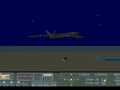 
											A b-52 in the night