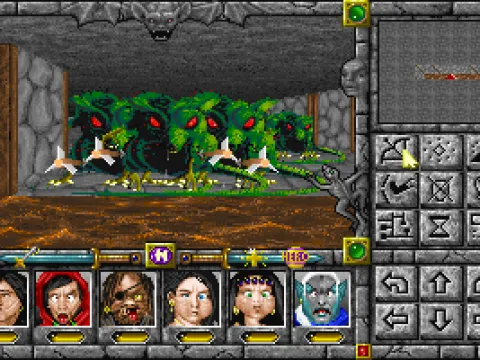 
											Shooting arrows at rats in the Castelview sewer.