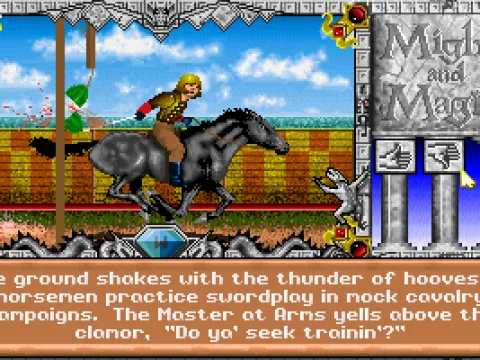 
											Training (the watermelon joust!)