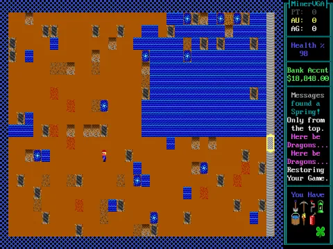 
											Near the bottom of the mine.