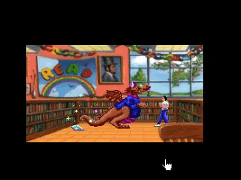 
											Intro: Bookwyrm emerges into a library to pull you into a fairy-tale book.