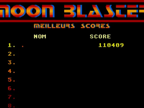 
											High Score Table