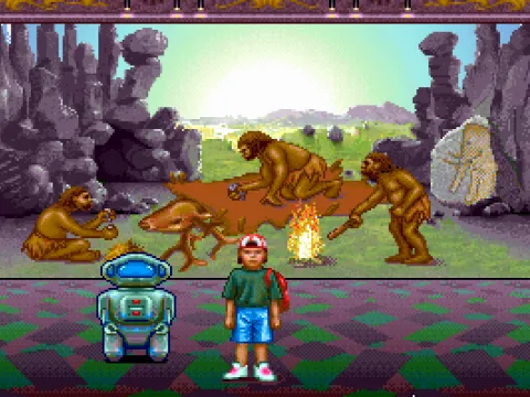 
											The prehistoric hall