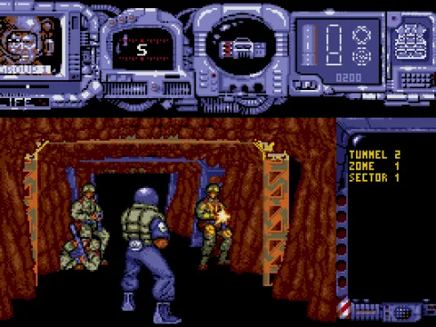 
											You meet some bad guys in a tunnel