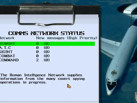 
											Comms network status