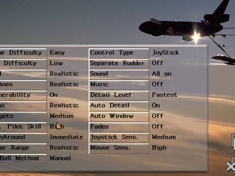 
											Configuration menu