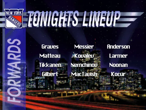 
											Tonight's lineup