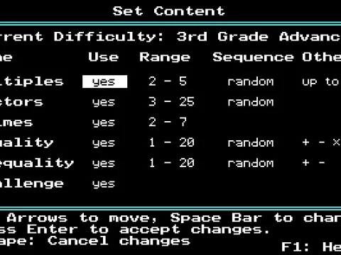 
											Determine what type of content you want to play with.
