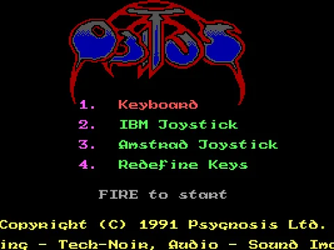 
											The main menu (VGA)